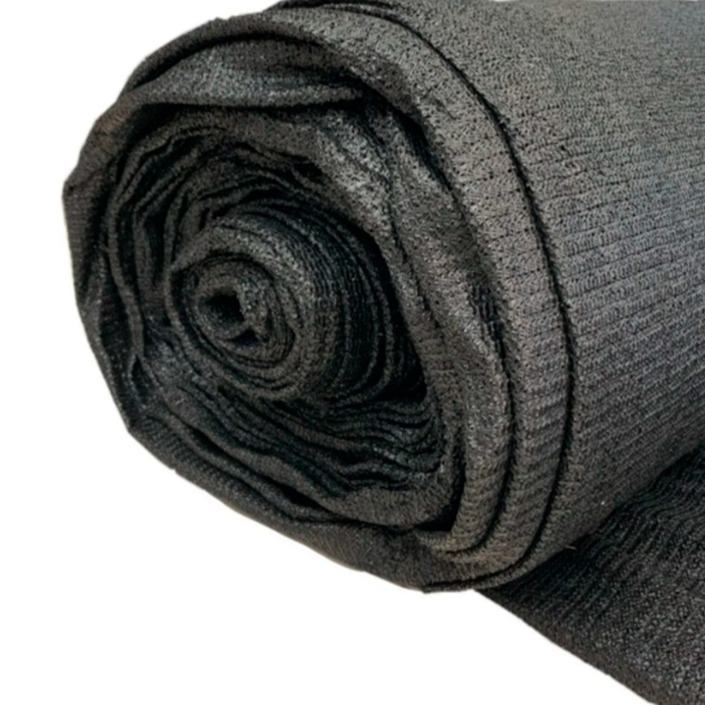 AA151106 MALLA SOMBRA MONOFILAMENTO NEGRA, 80% SOMBRA, 1.85 M DE ANCHO, ROLLO DE 100 M