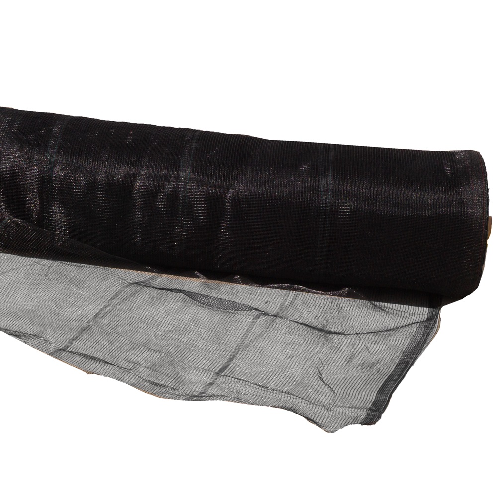 MALLA ANTIGRANIZO REFORZADO 50 GRS. 1.85MX100M NEGRO