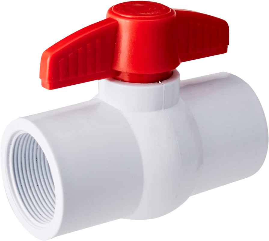 VALVULA ESFERICA EN PVC DE 2'' ROSCAR PARA RIEGO Y QUIMICOS TIPO PESADA