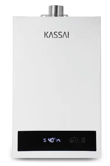 CALENTADOR DE PASO INSTANTANEO SEMI-PROFESIONAL KASSAI 12 LPM, 2 SERVICIOS, PARA GAS LP (PROPANO)