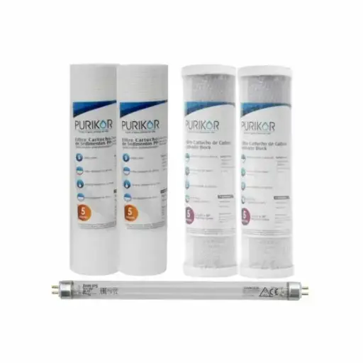 KIT DE MANTENIMIENTO PARA SISTEMAS DE FILTRACIÓN BÁSICA UV PARA 12 MESES 